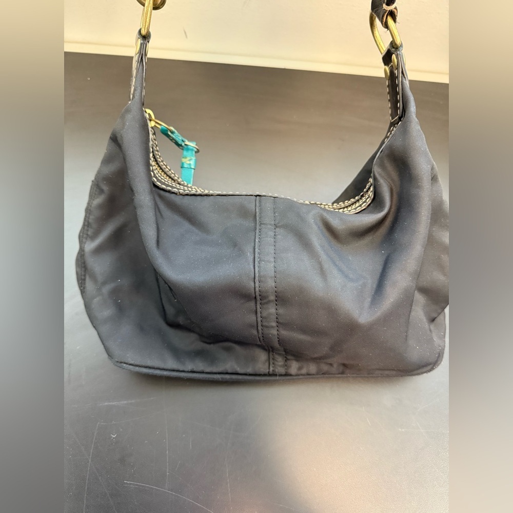 Coach Black Nylon Shoulder Bag - Picture 2 of 9